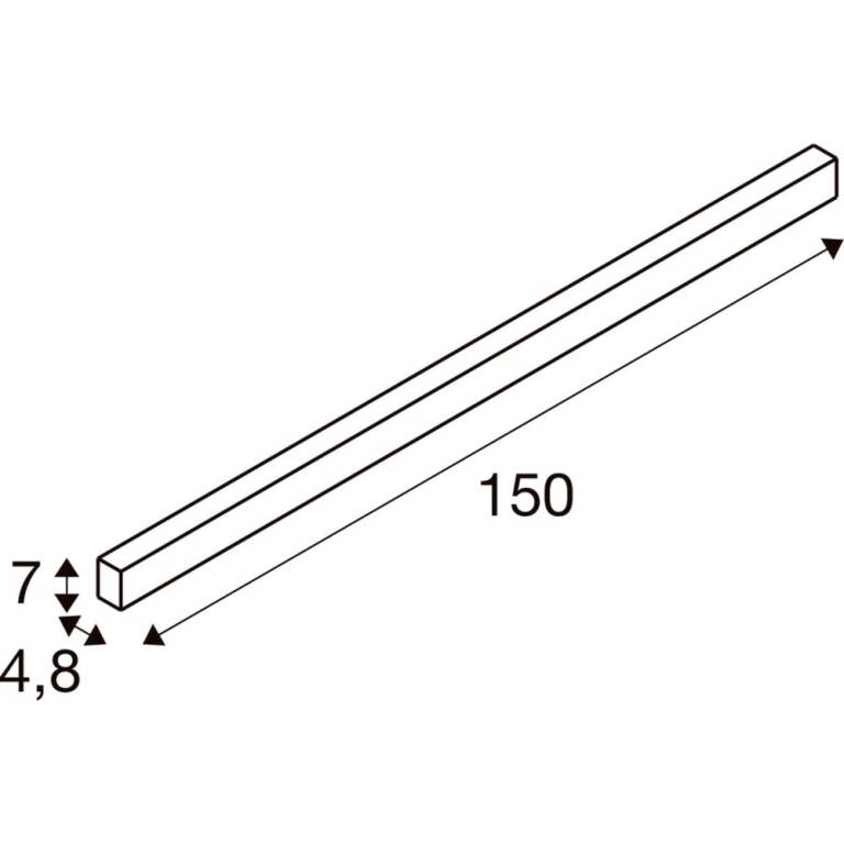 SLV GLENOS® 2.0, WL, Wandaufbauleuchte, 3000 K, 20 W, 80°, weiß