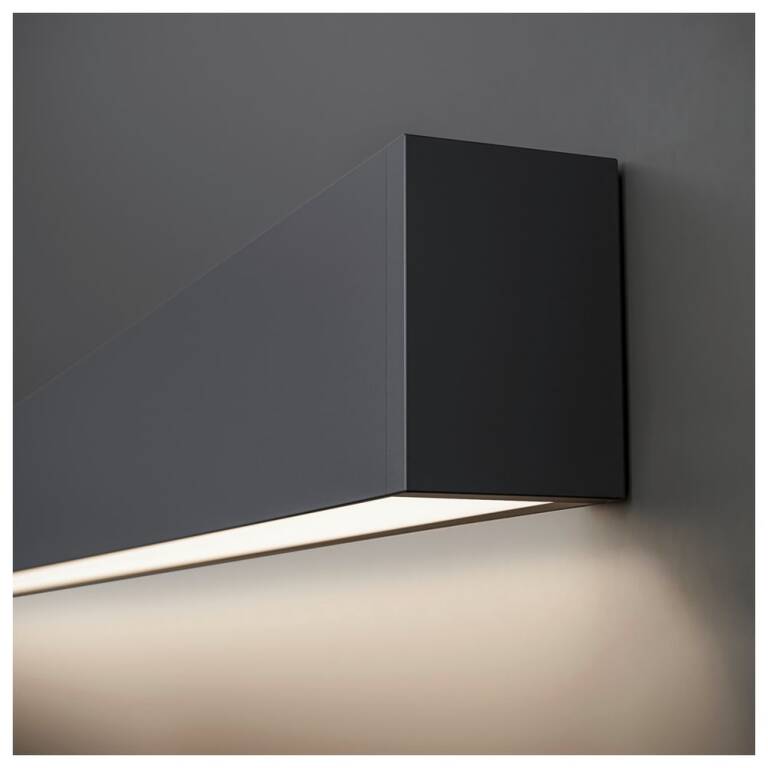 SLV GLENOS® 2.0, WL, Wandaufbauleuchte, 3000 K, 20 W, 80°, schwarz