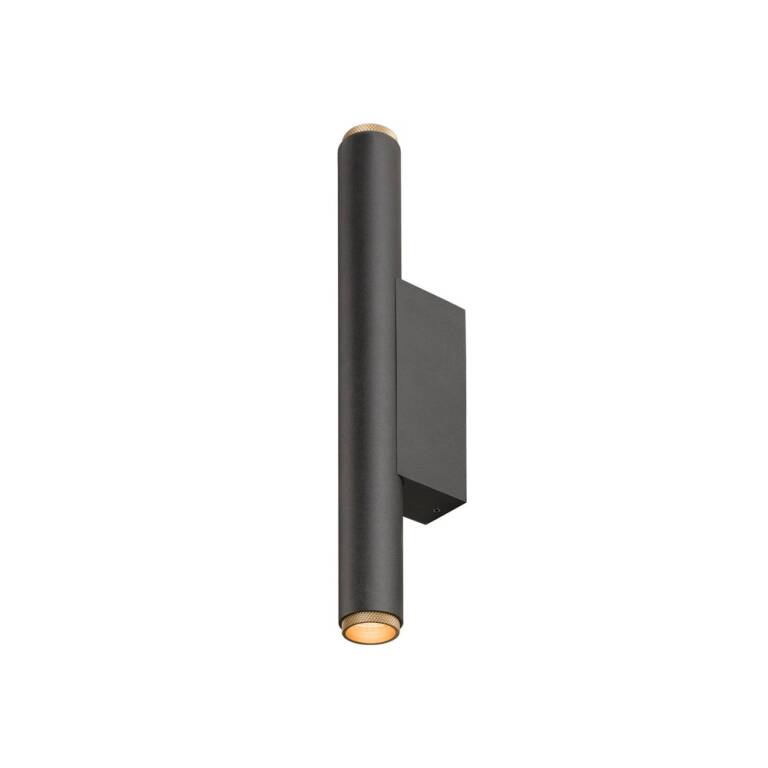 SLV GRIP! S, WL, PHASE, UP/DOWN, Wandaufbauleuchte, 2700 K, 12 W, 29°, schwarz / goldfarben