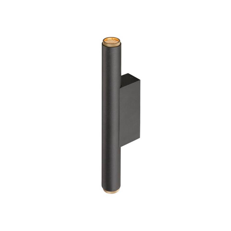 SLV GRIP! S, WL, PHASE, UP/DOWN, Wandaufbauleuchte, 2700 K, 12 W, 29°, schwarz / goldfarben