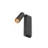 GRIP! S, WL, EIN/AUS-SCHALTER, Wandaufbauleuchte, 2700 K, 4,6 W, 29°, schwarz / goldfarben