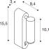 GRIP! S, WL, EIN/AUS-SCHALTER, Wandaufbauleuchte, 2700 K, 4,6 W, 29°, schwarz / goldfarben