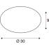 LIPSY® 2.0 30, CW, DOME, Wand- und Deckenaufbauleuchte, 3000 K / 4000 K, 7,1 W / 11 W, 120°, weiß / milchig
