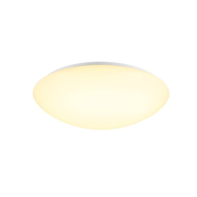 SLV LIPSY® 2.0 40, CW, DOME, Wand- und Deckenaufbauleuchte, 3000 K / 4000 K, 9 W / 18 W, 120°, weiß / milchig