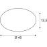 LIPSY® 2.0 40, CW, DOME, Wand- und Deckenaufbauleuchte, 3000 K / 4000 K, 9 W / 18 W, 120°, weiß / milchig
