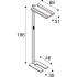 WORKLIGHT, FL, Stehleuchte, 4000 K, 79 W, Touch, schwarz