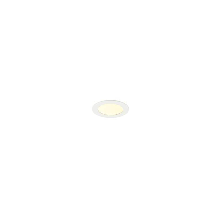 SLV SENSER 2.0 12, RL, rund, PHASE, Deckeneinbauleuchte, 3000 K / 4000 K, 8 W, 90°, weiß