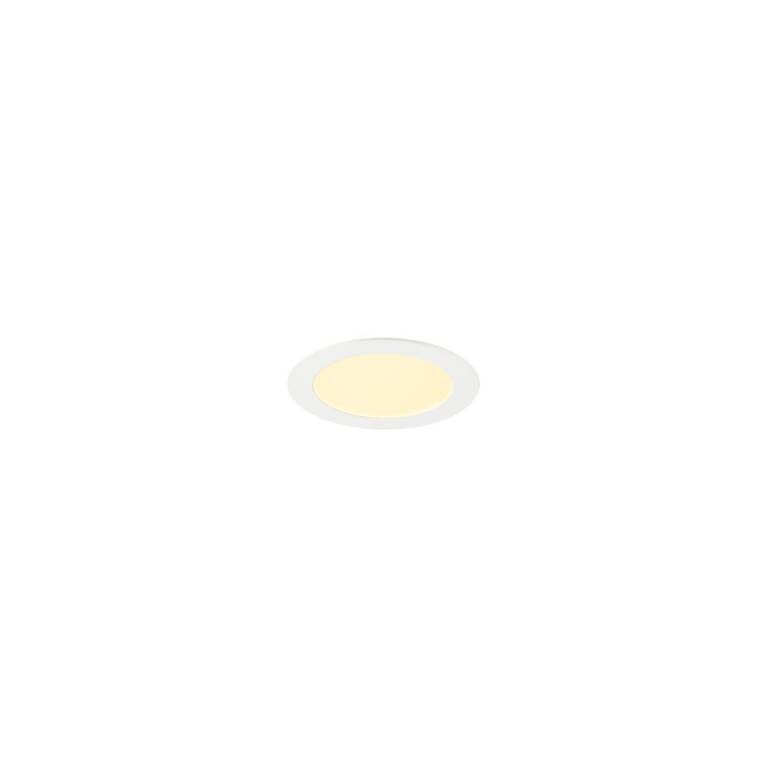 SLV SENSER 2.0 18, RL, rund, PHASE, Deckeneinbauleuchte, 3000 K / 4000 K, 12 W, 90°, weiß