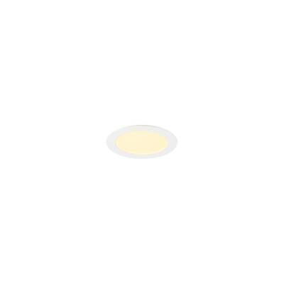 SLV SENSER 2.0 18, RL, rund, PHASE, Deckeneinbauleuchte, 3000 K / 4000 K, 12 W, 90°, weiß