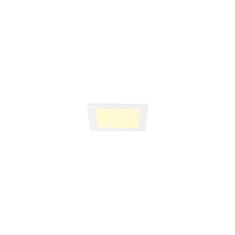 SLV SENSER 2.0 18, RL, eckig, PHASE, Deckeneinbauleuchte, 3000 K / 4000 K, 12 W, 90°, weiß