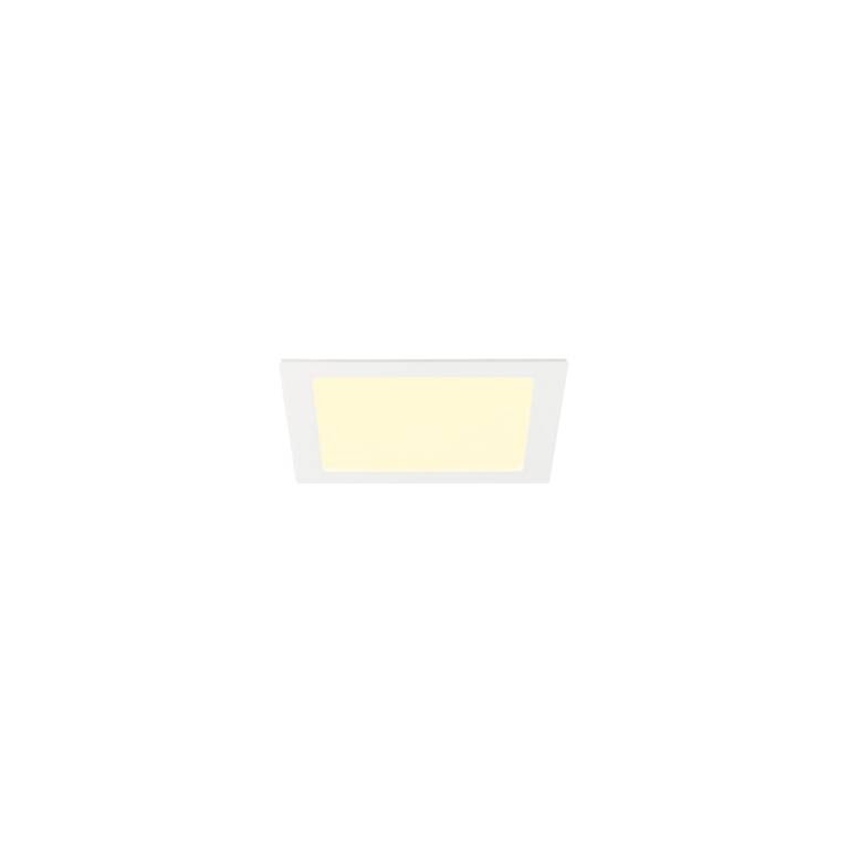 SLV SENSER 2.0 24, RL, eckig, PHASE, Deckeneinbauleuchte, 3000 K / 4000 K, 20 W, 90°, weiß