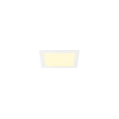 SLV SENSER 2.0 24, RL, eckig, PHASE, Deckeneinbauleuchte, 3000 K / 4000 K, 20 W, 90°, weiß