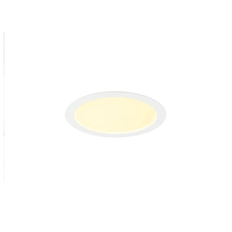 SLV SENSER 2.0 30, RL, rund, PHASE, Deckeneinbauleuchte, 3000 K / 4000 K, 25 W, 90°, weiß