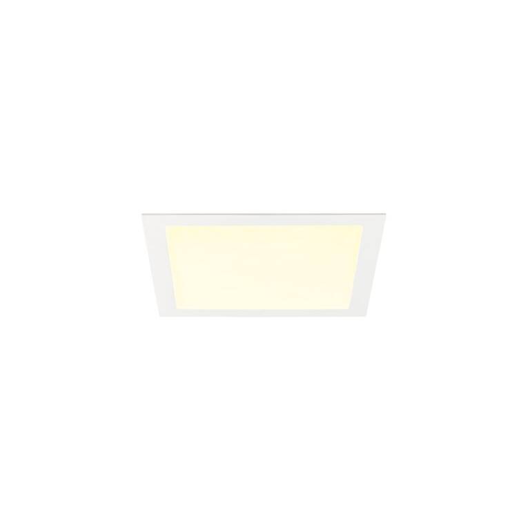 SLV SENSER 2.0 30, RL, eckig, PHASE, Deckeneinbauleuchte, 3000 K / 4000 K, 25 W, 90°, weiß