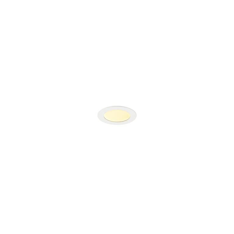 SLV SENSER 2.0 12, RL, rund, DALI, Deckeneinbauleuchte, 3000 K / 4000 K, 7 W, 90°, weiß