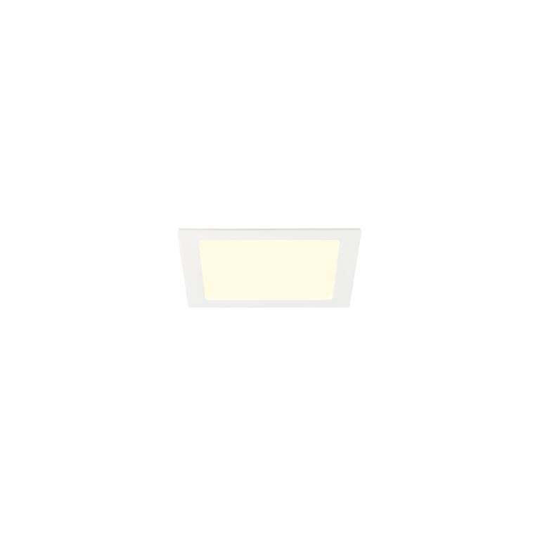 SLV SENSER 2.0 24, RL, eckig, DALI, Deckeneinbauleuchte, 3000 K / 4000 K, 18 W, 90°, weiß