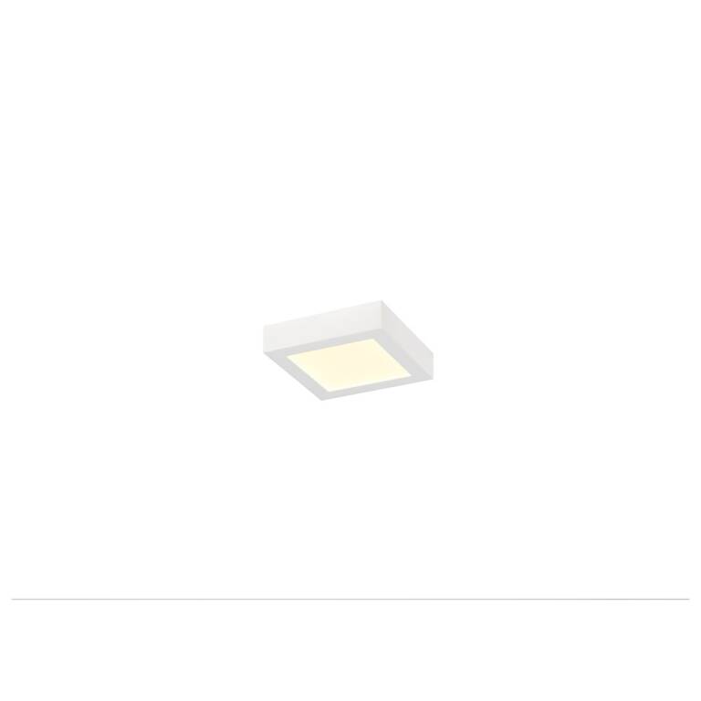 SLV SENSER 2.0 18, CW, eckig, PHASE, Wand- und Deckenaufbauleuchte, 3000 K / 4000 K, 14 W, 90°, weiß