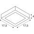 SENSER 2.0 18, CW, eckig, PHASE, Wand- und Deckenaufbauleuchte, 3000 K / 4000 K, 14 W, 90°, weiß