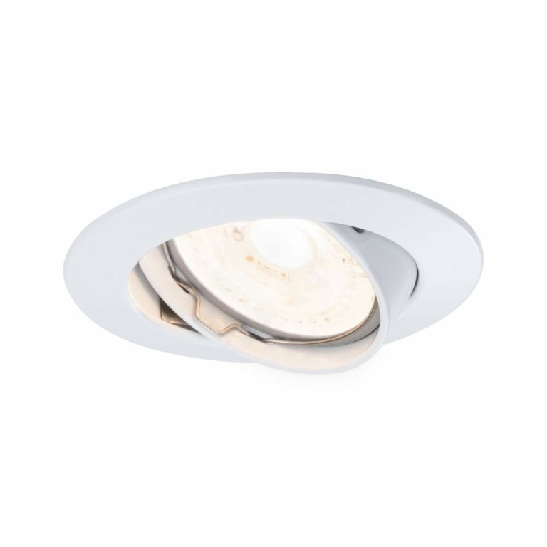 Paulmann Einbauleuchte Premium Line 230V IP23 Ø 83mm GU10 schwenkbar Weiß