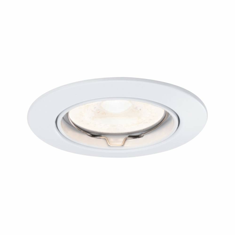 Paulmann Einbauleuchte Premium Line 230V IP23 Ø 83mm GU10 schwenkbar Weiß