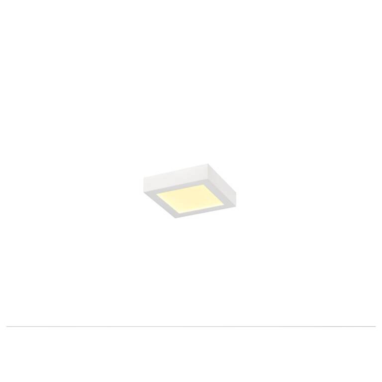 SLV SENSER 2.0 18, CW, eckig, DALI, Wand- und Deckenaufbauleuchte, 3000 K / 4000 K, 13 W, 90°, weiß