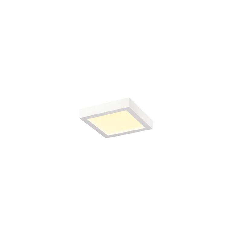 SLV SENSER 2.0 24, CW, eckig, DALI, Wand- und Deckenaufbauleuchte, 3000 K / 4000 K, 23 W, 90°, weiß