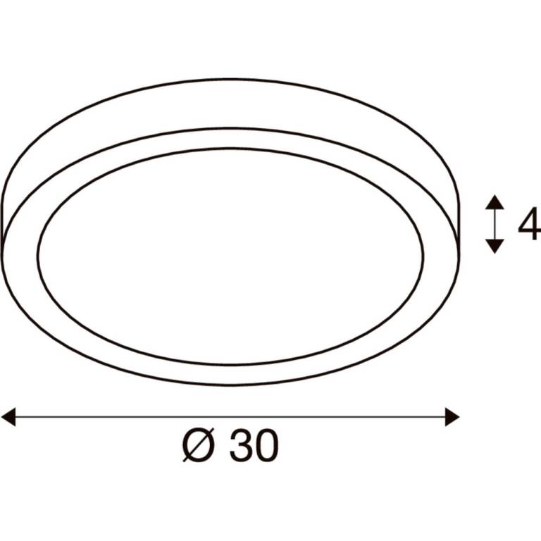 SLV SENSER 2.0 30, CW, rund, DALI, Wand- und Deckenaufbauleuchte, 3000 K / 4000 K, 27 W, 90°, weiß