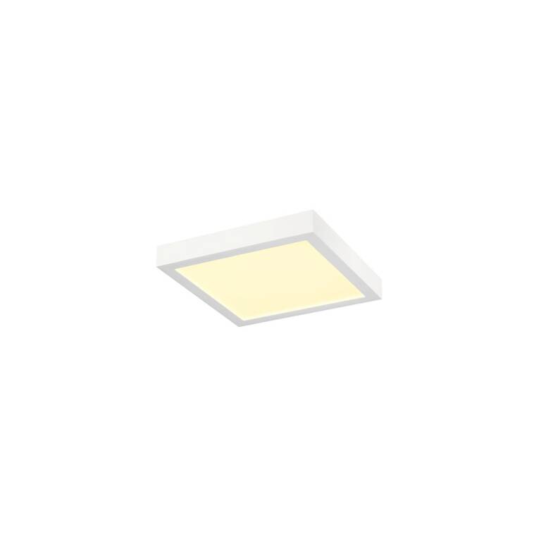 SLV SENSER 2.0 30, CW, eckig, DALI, Wand- und Deckenaufbauleuchte, 3000 K / 4000 K, 27 W, 90°, weiß