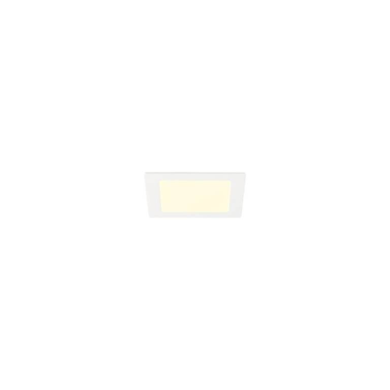SLV SENSER 2.0 18, RL, eckig, DALI, Deckeneinbauleuchte, 3000 K / 4000 K, 12 W, 90°, weiß
