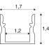 LEDSTRIP PROFIL AUFBAU, S, weiß