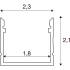 LEDSTRIP PROFIL AUFBAU, weiß