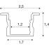 LEDSTRIP PROFIL EINBAU, S, weiß