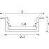 LEDSTRIP PROFIL EINBAU, M, weiß