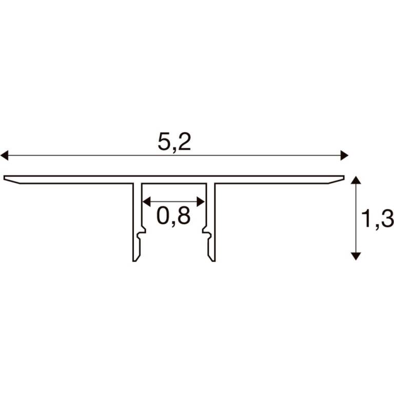 SLV LEDSTRIP PROFIL EINBAU, Fliese, XS