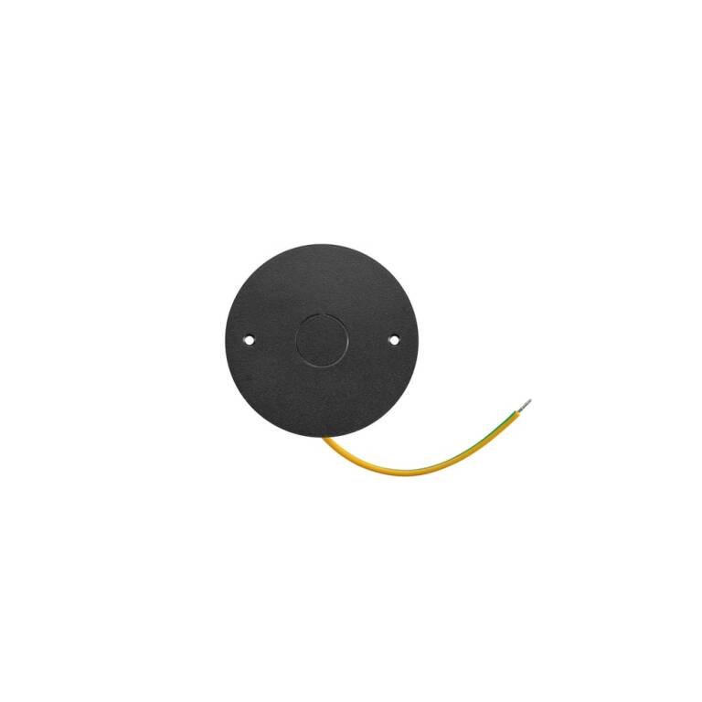 SLV 48V SYSTEM RUNDE ABDECKPLATTE, Durchmesser: 8 cm, H: 0,10 cm, schwarz