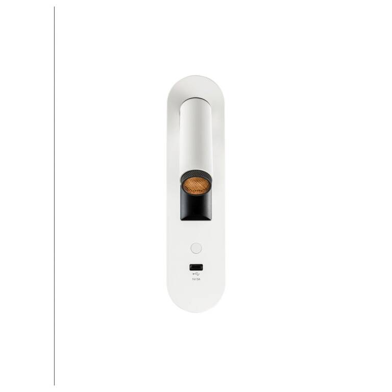 SLV GRIP! S, WL, Wandeinbauleuchte, 2700 K, 4,2 W, Schalter, 29°, weiß / schwarz