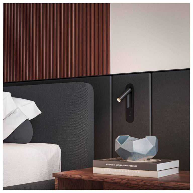 SLV GRIP! S, WL, Wandeinbauleuchte, 2700 K, 4,2 W, Schalter, 29°, weiß / schwarz
