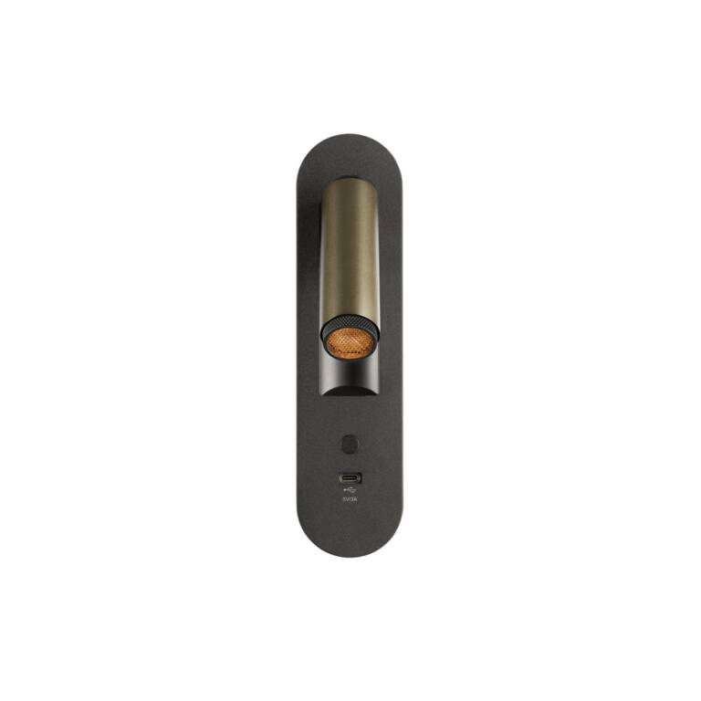 SLV GRIP! S, WL, Wandeinbauleuchte, 2700 K, 4,2 W, Schalter, 29°, bronze / schwarz