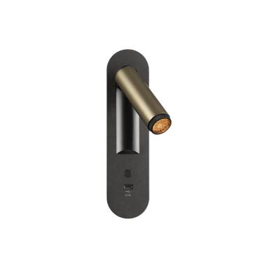 SLV GRIP! S, WL, Wandeinbauleuchte, 2700 K, 4,2 W, Schalter, 29°, bronze / schwarz