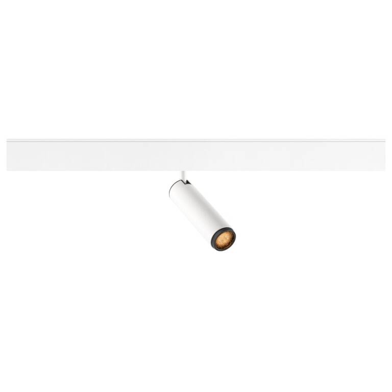 SLV GRIP! M, 48V Spot, DALI, deep & recessed track, 2700 K, 13W, 42°, weiß / schwarz