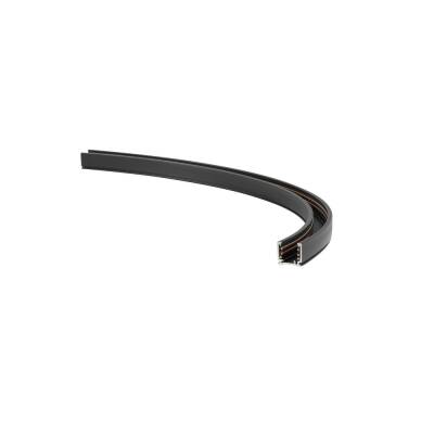 SLV 48V SYSTEM TRACK, GEBOGENE AUFPUTZ-STROMSCHIENE, RADIUS 50CM, LINKS, DALI, schwarz