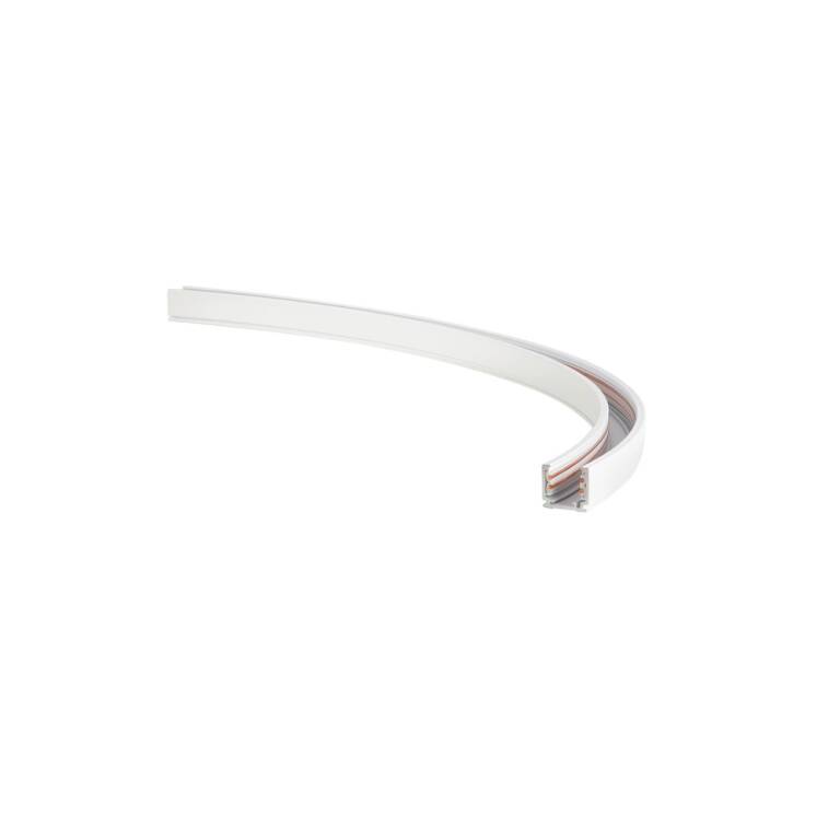SLV 48V SYSTEM TRACK, GEBOGENE AUFPUTZ-STROMSCHIENE, RADIUS 50CM, LINKS, DALI, weiß