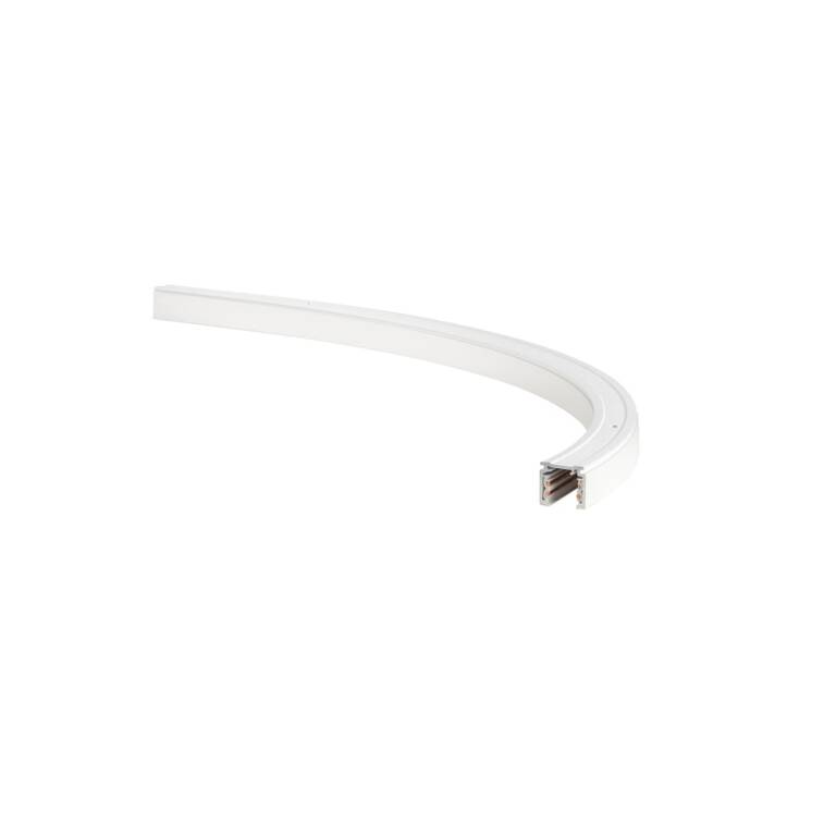 SLV 48V SYSTEM TRACK, GEBOGENE AUFPUTZ-STROMSCHIENE, RADIUS 50CM, LINKS, DALI, weiß