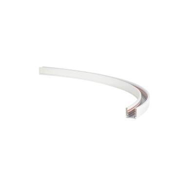 SLV 48V SYSTEM TRACK, GEBOGENE AUFPUTZ-STROMSCHIENE, RADIUS 50CM, LINKS, DALI, weiß