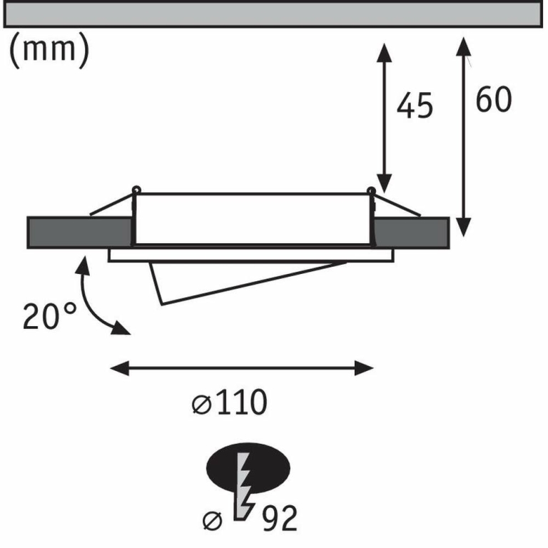 Paulmann Einbauleuchte Quality Line 51 mm