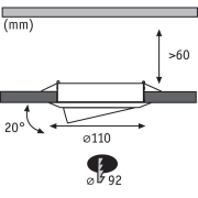 Einbauleuchte Quality Line 51 mm