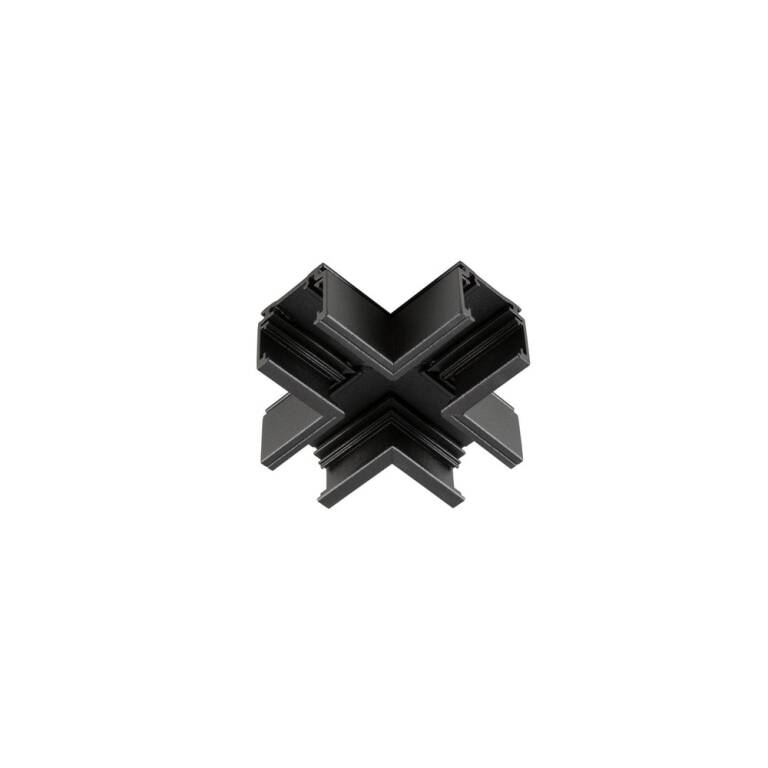 SLV 48V SYSTEM, X-VERBINDER, MECHANISCH, FÜR AUFBAUSTROMSCHIENE STANDARD, X-Verbinder, schwarz