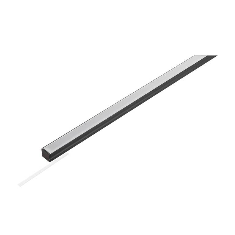 SLV LEDSTRIP SET, PROFIL AUFBAU + DIFFUSOR 5*1M, S, schwarz