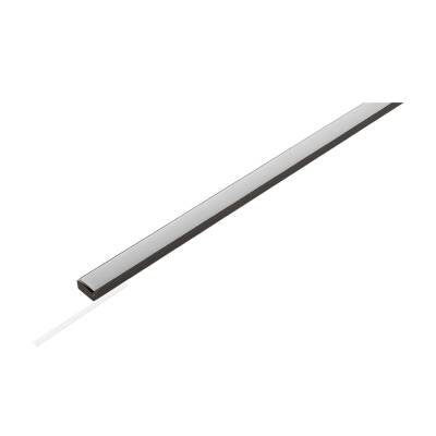 SLV LEDSTRIP SET, PROFIL AUFBAU FLACH + DIFFUSOR 5*1m, S, schwarz