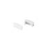 LEDSTRIP ENDKAPPEN, AUFBAU FLACH, M, weiß